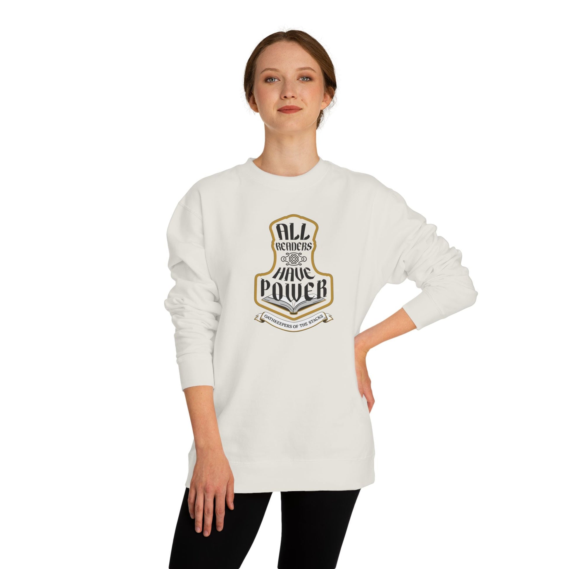 All Readers Have Power — Reader Armor Bookish Sweatshirt - geekycleary